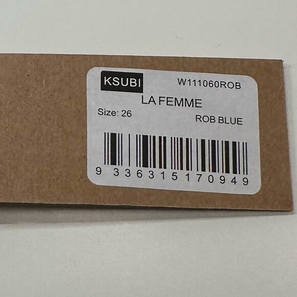 NWT | KSUBI | Le Femme Jeans | Rob Blue | Size 26 - Picture 7 of 16